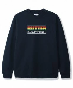 Butter Goods Downwind Crewneck Sweatshirt Navy