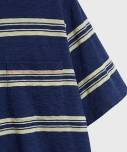 White Stuff Block Stripe T-Shirt - Indigo Blue 9 White Stuff Block Stripe T-Shirt - Indigo Blue