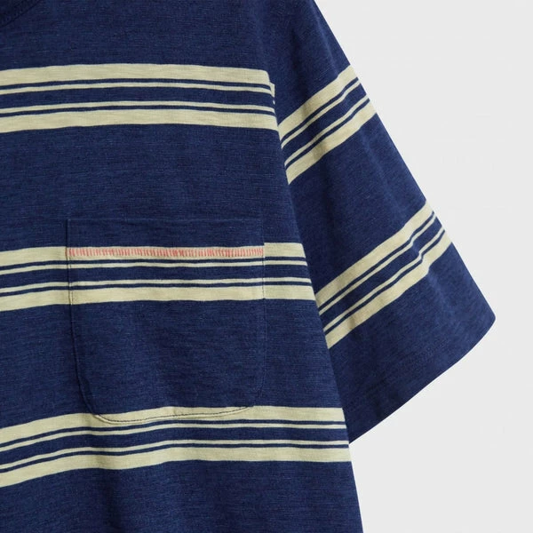 White Stuff Block Stripe T-Shirt - Indigo Blue 5 White Stuff Block Stripe T-Shirt - Indigo Blue