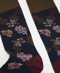 White Stuff Autumnal Leaves Socks