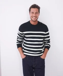 White Stuff Bretton Button Shoulder Crew Jumper - Dark Navy 8 White Stuff Bretton Button Shoulder Crew Jumper - Dark Navy