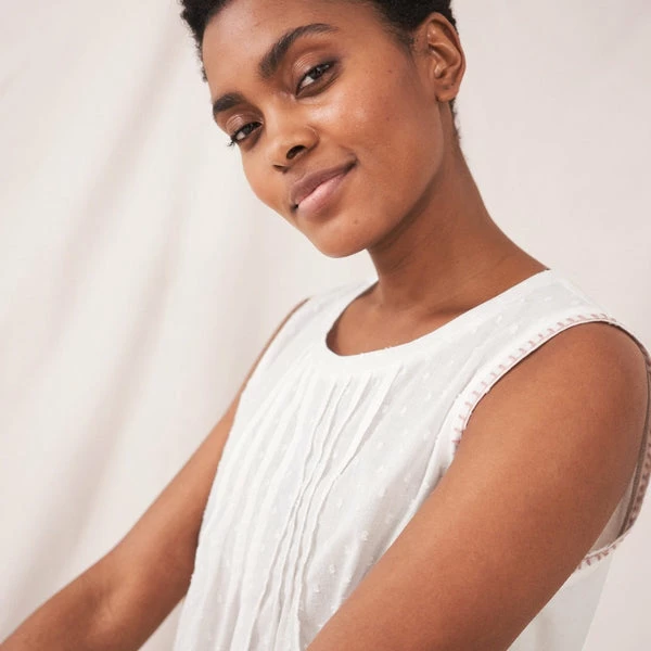 White Stuff Summer Sorbet Vest - Brilliant White 1 White Stuff Summer Sorbet Vest - Brilliant White