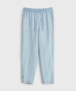 White Stuff Effie Linen Trouser - Light Blue 6 White Stuff Effie Linen Trouser - Light Blue