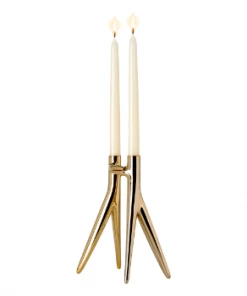 Kartell Gold 1956 Abbracciaio Candle Holder