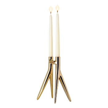 Kartell Gold 1956 Abbracciaio Candle Holder 1 Kartell Gold 1956 Abbracciaio Candle Holder