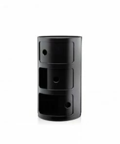 Kartell Componibili 3 Door Container - Black