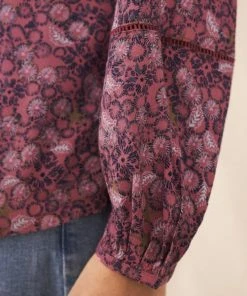 White Stuff Aubree Top - Plum Multi