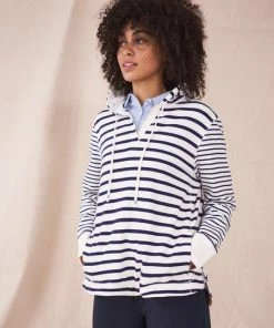 White Stuff Milo Hooded Sweat - Natural Multi