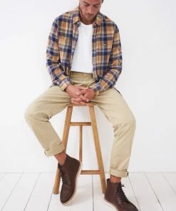 White Stuff Sutton Organic Chino Trousers - Light Natural