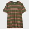 White Stuff Block Stripe T-Shirt - Khaki Green