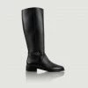 Bobbies Paris Black Conquerante Leather High Boots