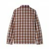 Butter Goods Patchwork Plaid Overshirt Brown Purple L-en