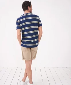 White Stuff Block Stripe T-Shirt - Indigo Blue 8 White Stuff Block Stripe T-Shirt - Indigo Blue
