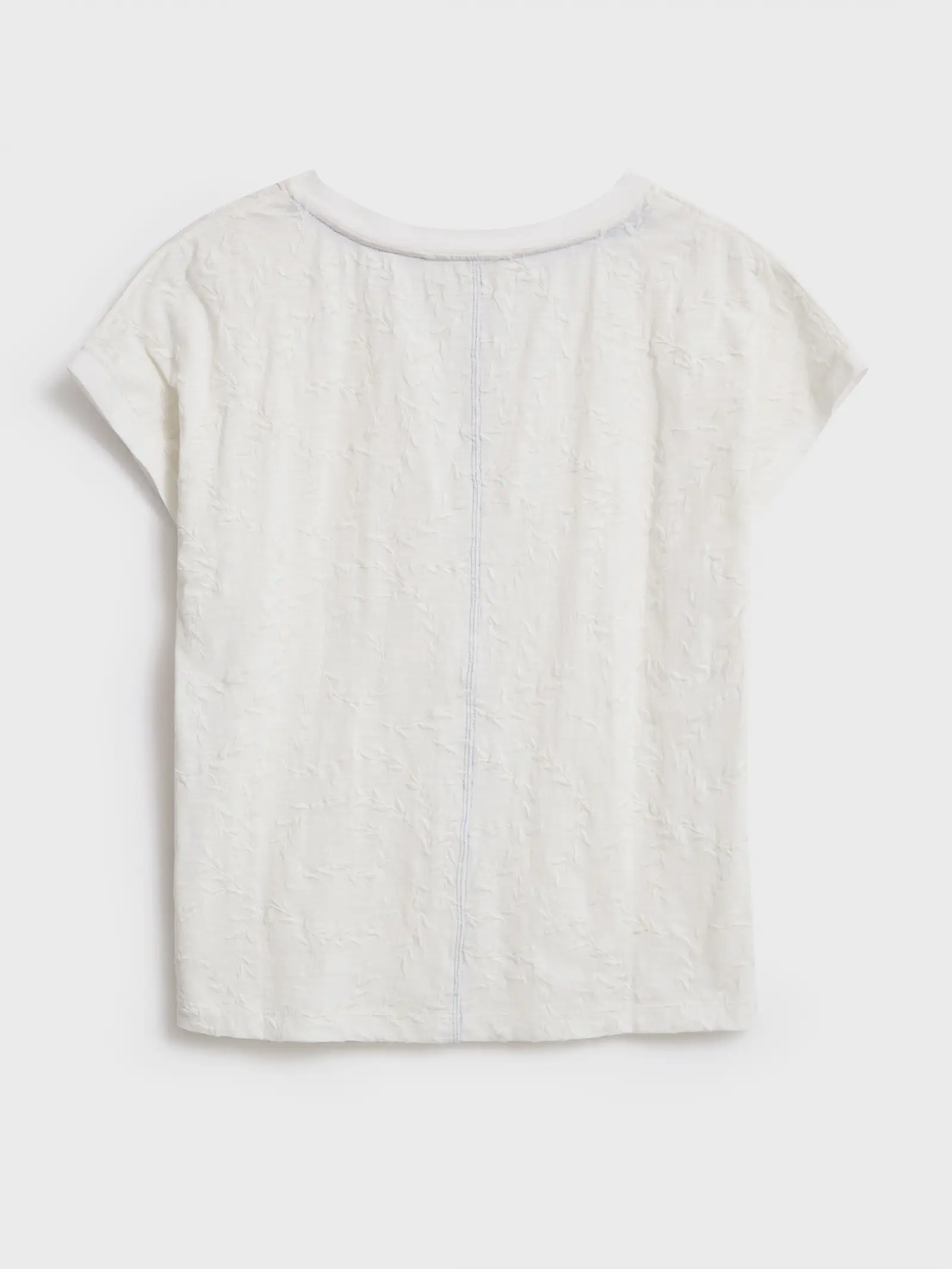 White Stuff Nelly Notch Embroidered Tee - Brilliant White 4 White Stuff Nelly Notch Embroidered Tee - Brilliant White