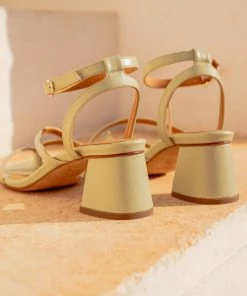 Bobbies Paris Ginnie Iced Pistachio Ledersandalen