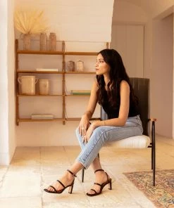 Bobbies Paris Casey Noir Passion Ledersandalen