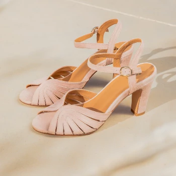 Bobbies Paris Ella Pink Sorbet Ledersandaletten 3 Bobbies Paris Ella Pink Sorbet Ledersandaletten