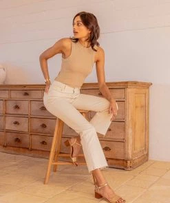 Bobbies Paris Rita Gold Ledersandalen