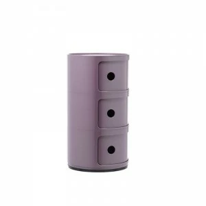 Kartell Componibili 3 Door Container - Violet 1 Kartell Componibili 3 Door Container - Violet