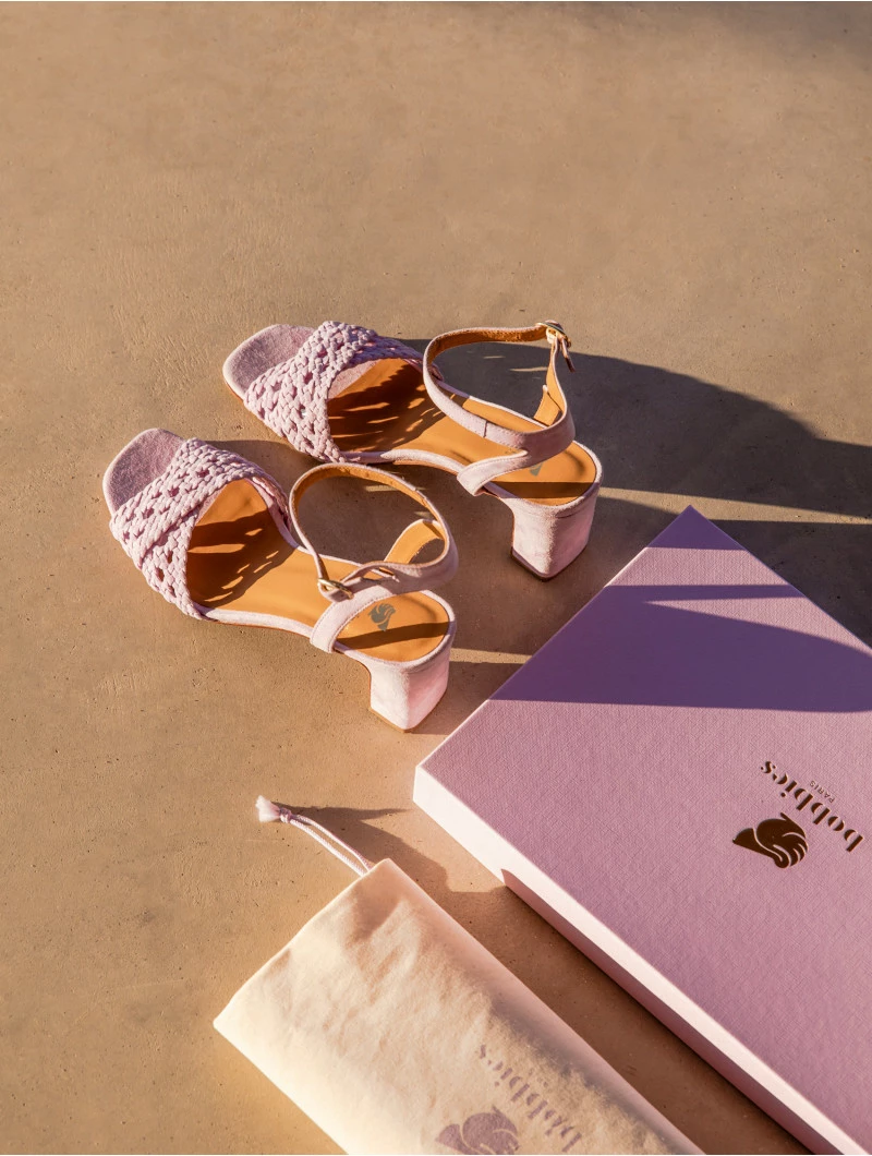 Bobbies Paris Livia Sorbet Lavender Ledersandaletten 5 Bobbies Paris Livia Sorbet Lavender Ledersandaletten