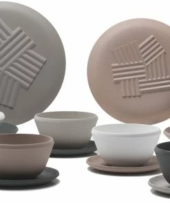 Kartell piatto fondo linea Trama Set 4 Pcs