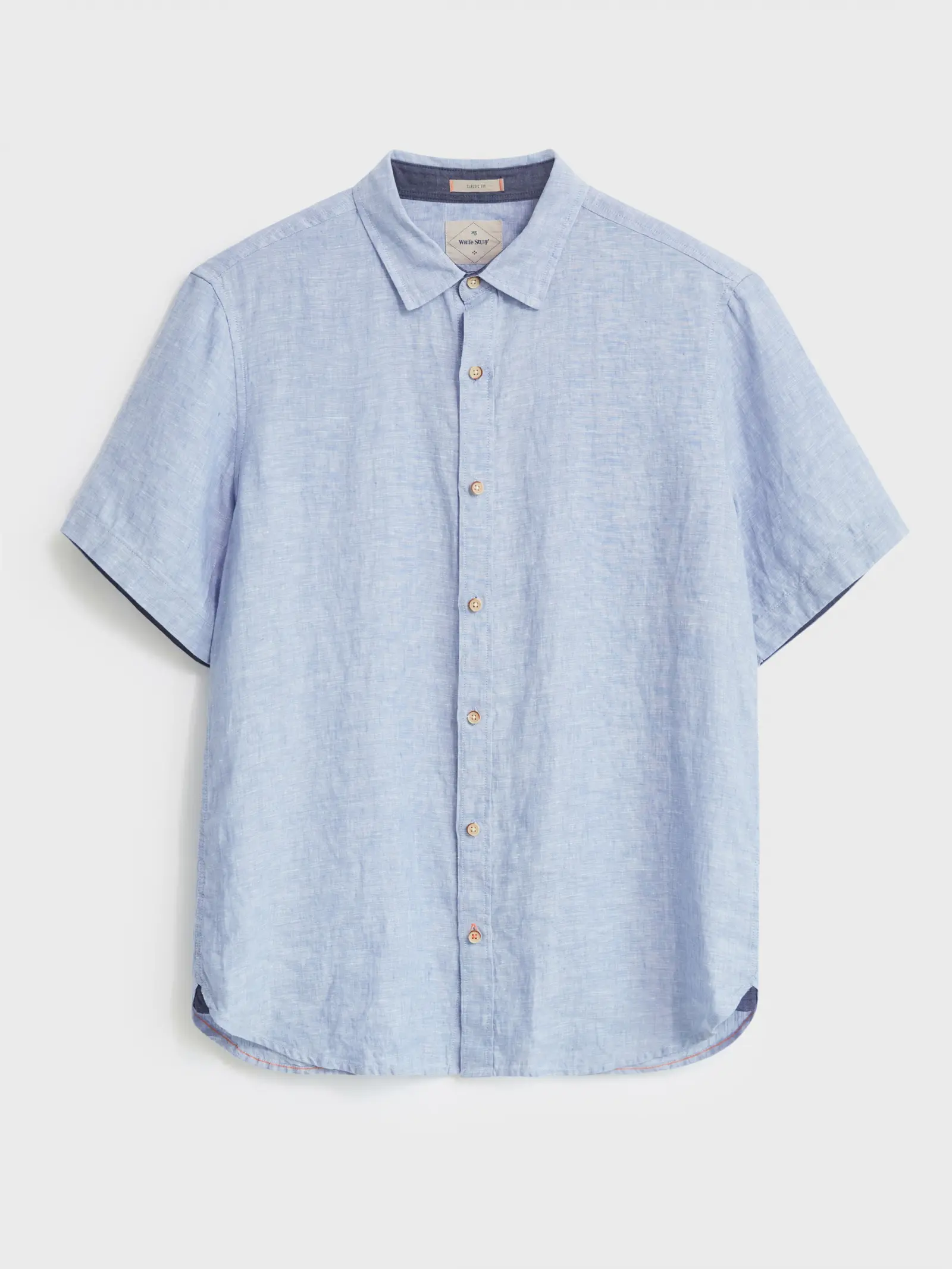 White Stuff Pembroke Ss Linen Shirt - Chamb Blue 4 White Stuff Pembroke Ss Linen Shirt - Chamb Blue