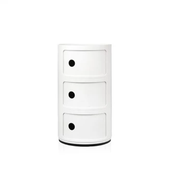 Kartell Componibili 3 Door Container - White 1 Kartell Componibili 3 Door Container - White