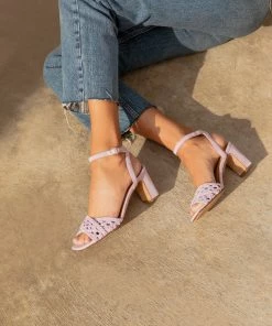 Bobbies Paris Livia Sorbet Lavender Ledersandaletten