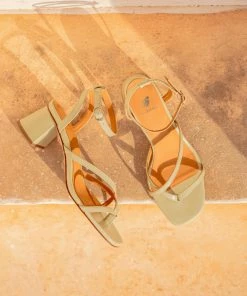 Bobbies Paris Ginnie Iced Pistachio Ledersandalen