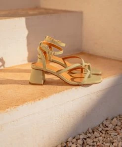 Bobbies Paris Ginnie Iced Pistachio Ledersandalen