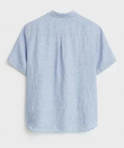 White Stuff Pembroke Ss Linen Shirt - Chamb Blue 9 White Stuff Pembroke Ss Linen Shirt - Chamb Blue