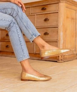 Bobbies Paris Charlize Gold Ballerinas 7 Bobbies Paris Charlize Gold Ballerinas