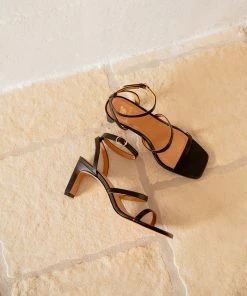 Bobbies Paris Casey Noir Passion Ledersandalen