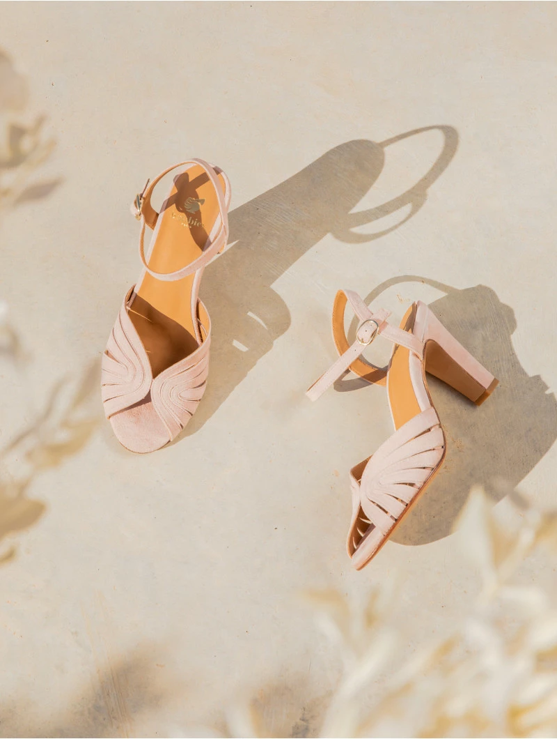 Bobbies Paris Ella Pink Sorbet Ledersandaletten 5 Bobbies Paris Ella Pink Sorbet Ledersandaletten