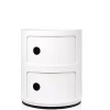 Kartell White Two Door COMPONIBILI Cabinet