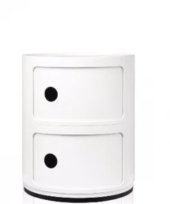 Kartell White Two Door COMPONIBILI Cabinet