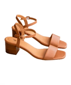 Bobbies Paris Rita Summer Camel Ledersandalen