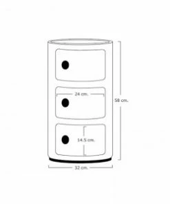 Kartell Bio Componibili - Cream 15 Kartell Bio Componibili - Cream