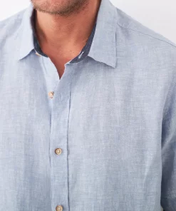 White Stuff Pembroke Ss Linen Shirt - Chamb Blue 7 White Stuff Pembroke Ss Linen Shirt - Chamb Blue