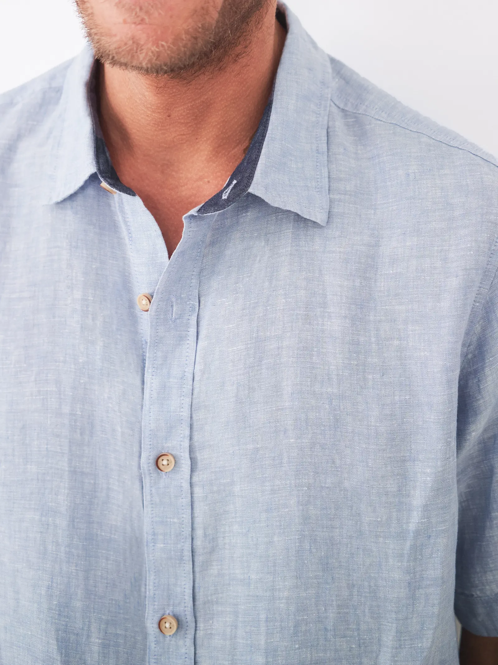 White Stuff Pembroke Ss Linen Shirt - Chamb Blue 3 White Stuff Pembroke Ss Linen Shirt - Chamb Blue